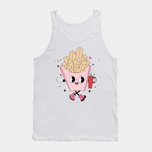 Cute Fries Boujee Boo-Jee Valentine Day Graphic Girls Tank Top